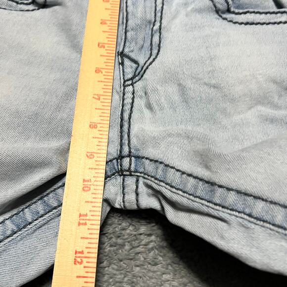 True Religion Jeans Mens 29 Rocco Relaxed Skinny Distressed Light Wash *** - Picture 11 of 12